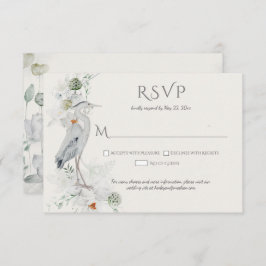 Gran Heron Azul Ethereal Floral RSVP