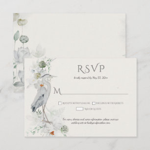 Gran Heron Azul Ethereal Floral RSVP