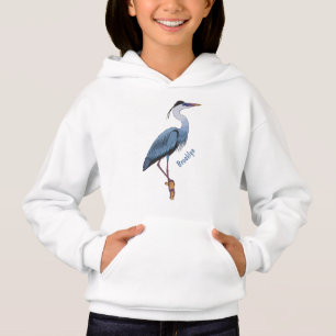 Gran ilustracion personalizado de garza azul
