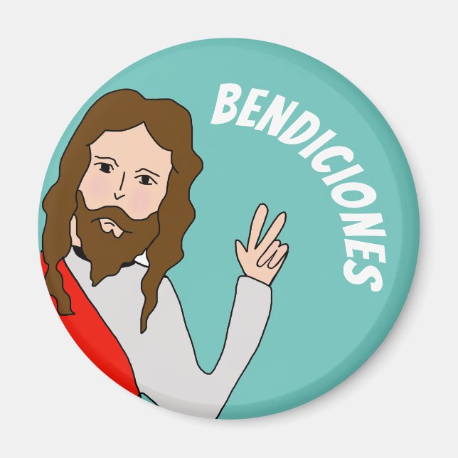 Gran imán de círculo de 3 pulgadas (Frente)