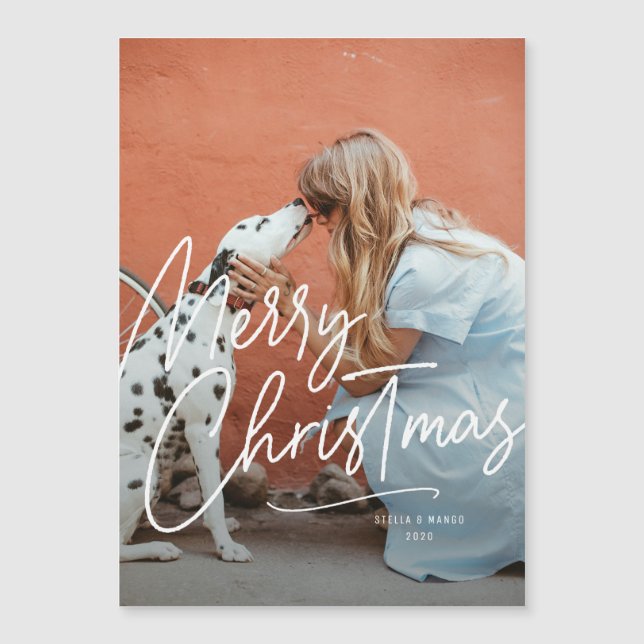 Gran imán de fotos navideñas (Anverso)