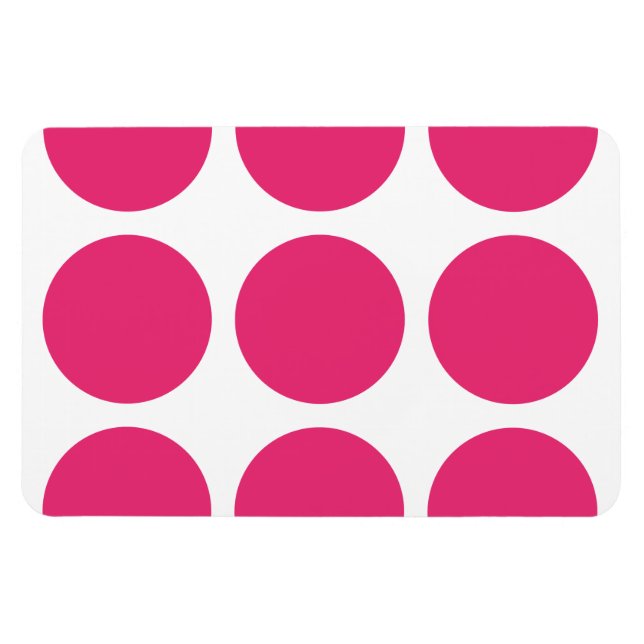 Gran imán de puntos de polka premium (Horizontal)