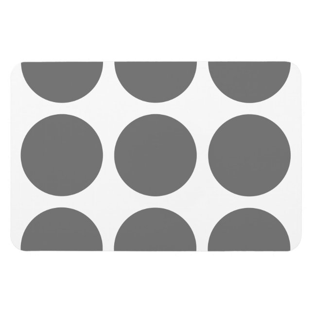 Gran imán de puntos de polka premium (Horizontal)