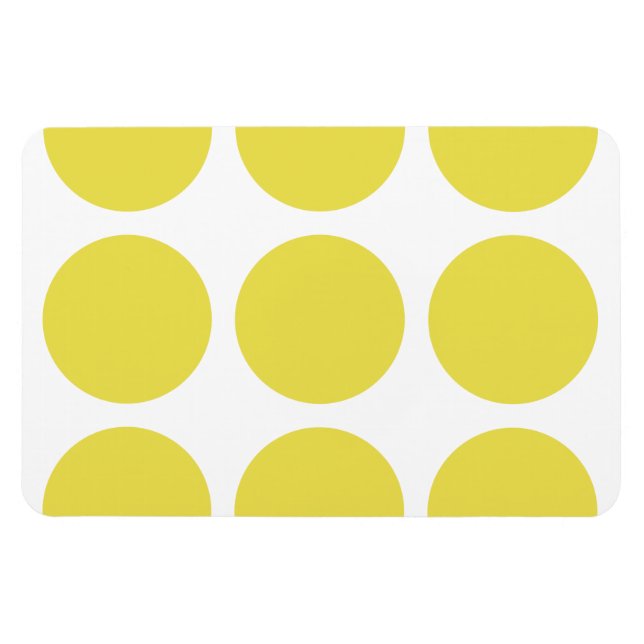 Gran imán de puntos de polka premium (Horizontal)