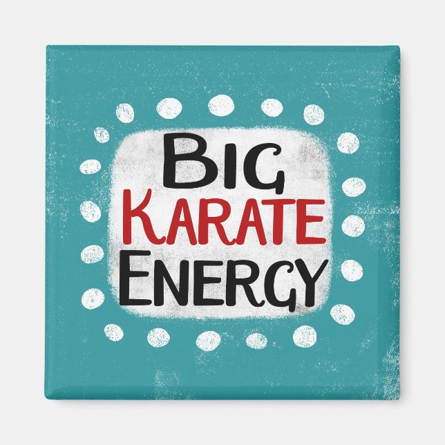 Gran imán de refrigerador de energía de karate (Frente)