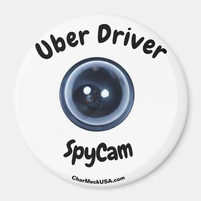 Gran imán de Uber Driver SpyCam (Frente)