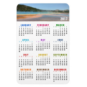 Gran imán del calendario de primavera de 2017