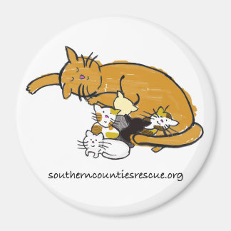 Gran imán (logotipo de color gitano redondo)