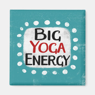 Gran imán refrigerador de energía de yoga