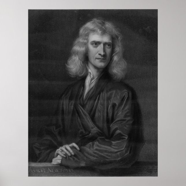 Gran impresión de Isaac Newton en alta resolución (Frente)