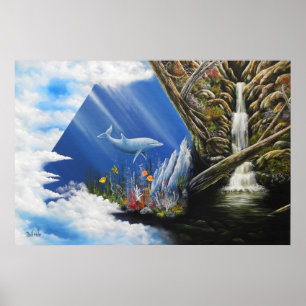 Gran impresión energética de pintura de aceite