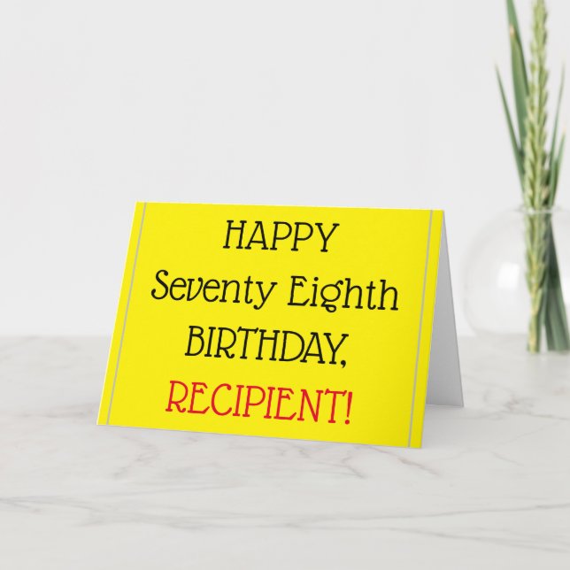 Gran Imprimir tarjeta de felicitación de cumpleaño (Anverso)