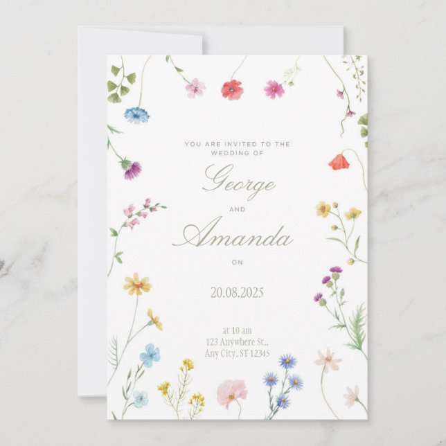 gran invitación a la boda 2025 (Anverso)