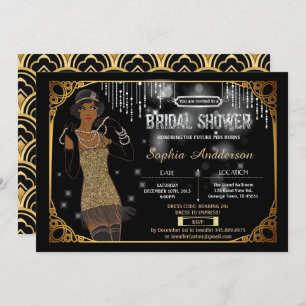 Gran invitación a la ducha de novia en Gatsby en Á