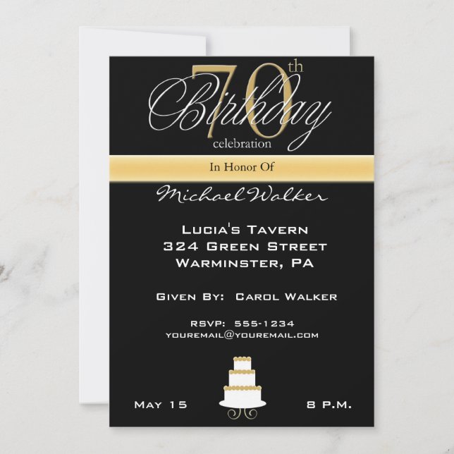 Gran invitación a la fiesta de cumpleaños número 7 (Anverso)