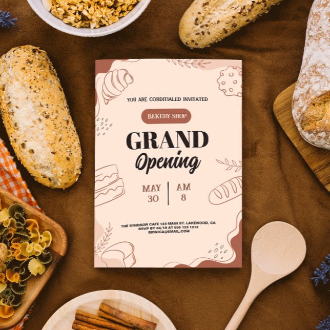 gran invitación a la inauguración de panadería ⭐ ⭐ (Subido por el creador)