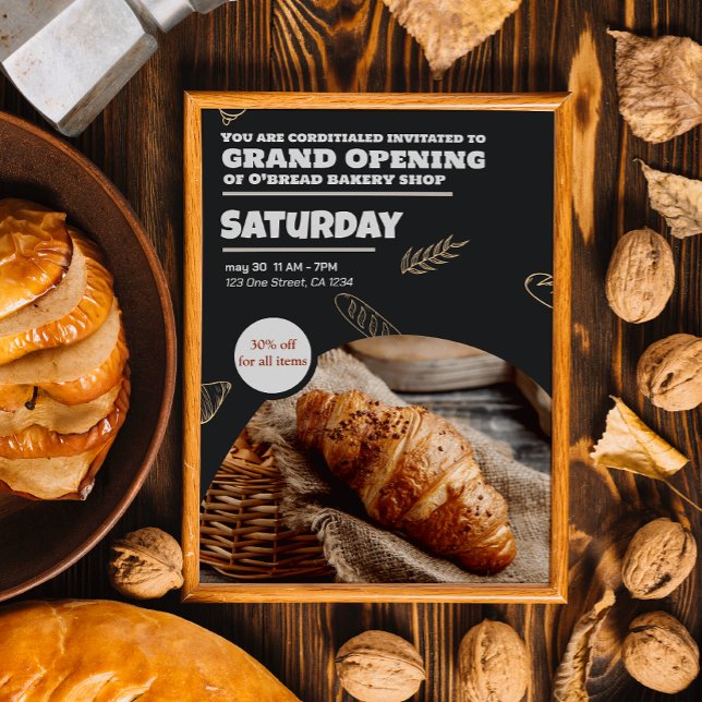 gran invitación a la inauguración de panadería ⭐ ⭐ (Subido por el creador)