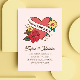 Gran invitación al arte del tatuaje Rosa