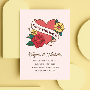 Gran invitación al arte del tatuaje Rosa