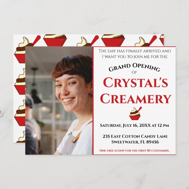 Gran Invitación de Apertura (Anverso / Reverso)