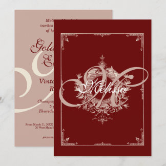 Gran Invitación de Apertura Boutique Elegante Vint