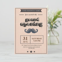 Gran invitación de apertura de Barber Shop