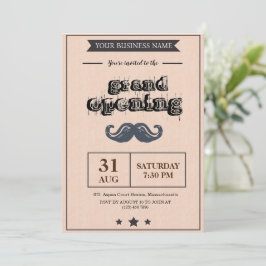 Gran invitación de apertura de Barber Shop