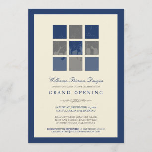 Gran invitación de apertura de bloques modernos (a