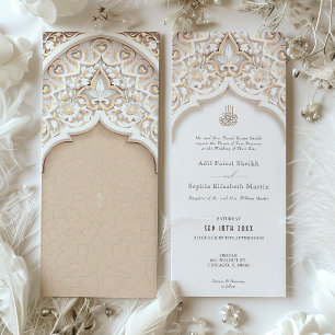 Gran Invitación de Boda con Arco Islámico