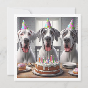 Gran invitación de cumpleaños de Dane, cumpleaños 
