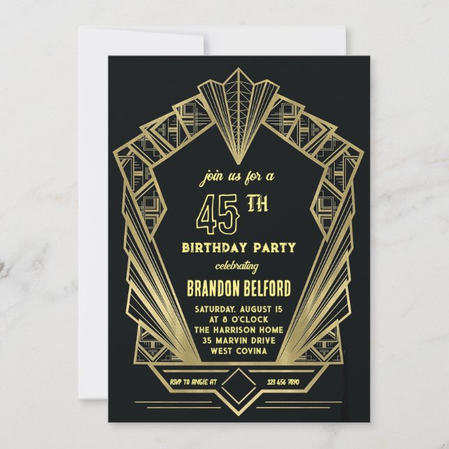 Gran invitación de Gatsby para la víspera de Año N (Anverso)