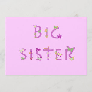 Gran Invitación de Hermanas, mariposas y flores