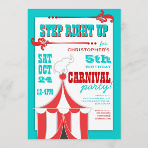 Gran Invitación de la fiesta de cumpleaños del Car