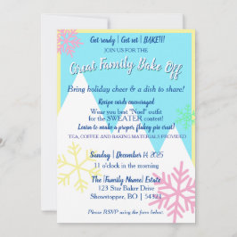 Gran Invitación de Pastel Familiar | Pastel