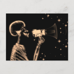 Gran Invitación de rayos X Skeleton - Naranja