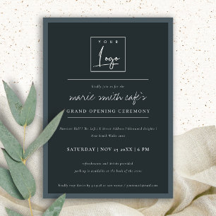 Gran invitación para la apertura de un logotipo mí