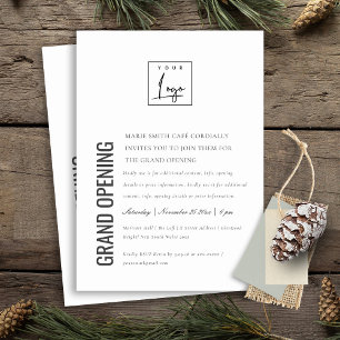 Gran invitación para la apertura de un logotipo mí