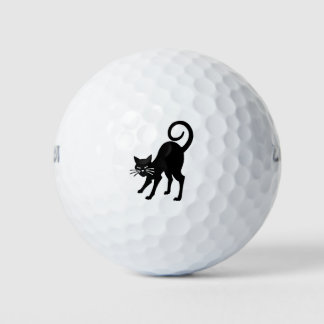 Gran juego de bolas de golf para gato negro