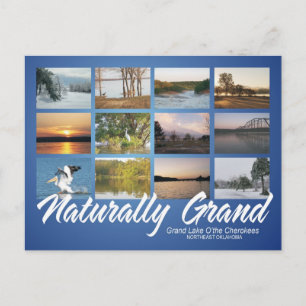 Gran Lago Oklahoma tarjeta postal natural