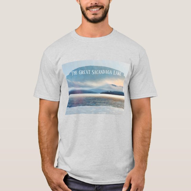 Gran Lago Sacandaga - Camiseta (cepillada) (Anverso)