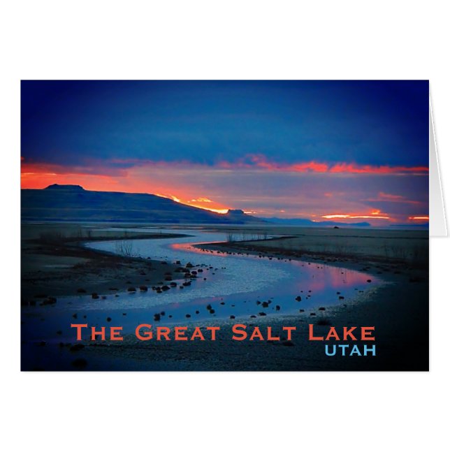 Gran Lago Salado, Paisaje Utah (Anverso (Horizontal))