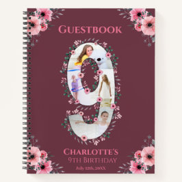 Gran libro de invitados de Chica de cumpleaños fot