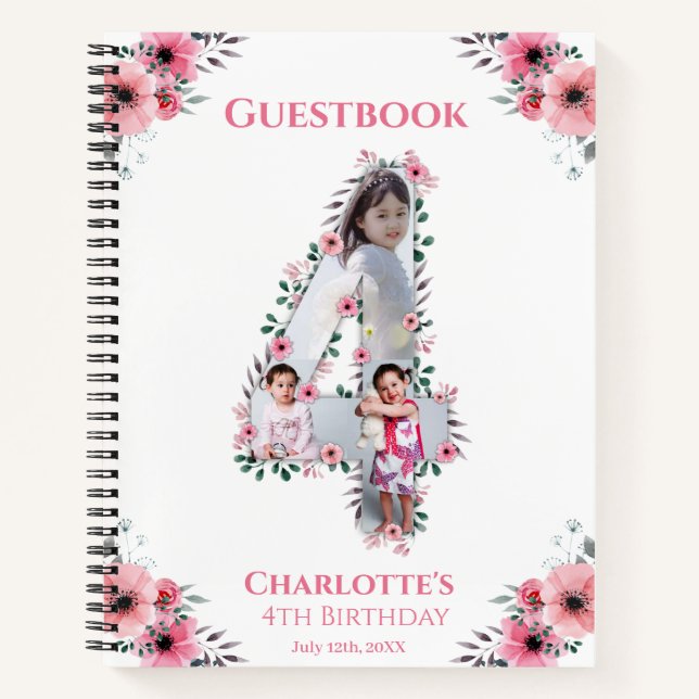 Gran libro de invitados para Chicas de cumpleaños  (Anverso)