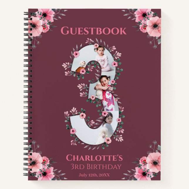 Gran libro de invitados para Chicas de cumpleaños  (Anverso)