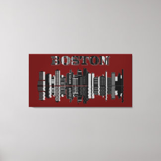 Gran lienzo de arte en la pared de Boston