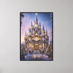Gran Lienzo del Castillo de Navidad - Arte de Fant