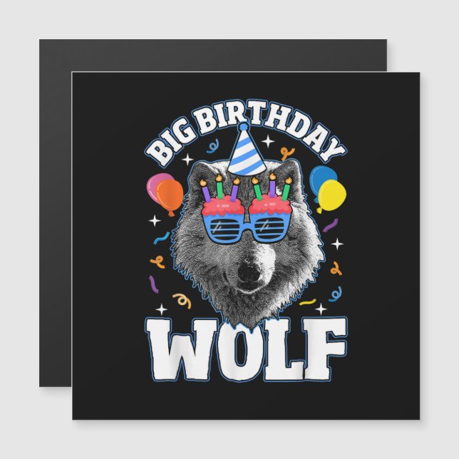 Gran Lobo de Cumpleaños para Lobos (Anverso/Reverso)