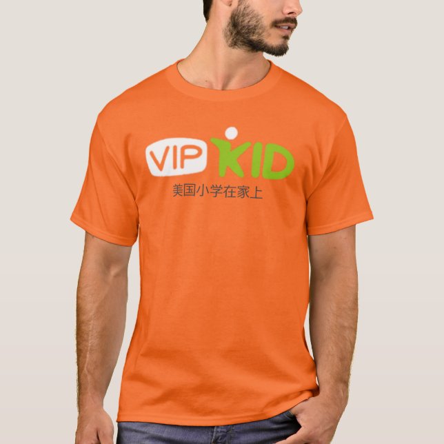 Gran logotipo de camiseta VIPKID con caracteres ch (Anverso)