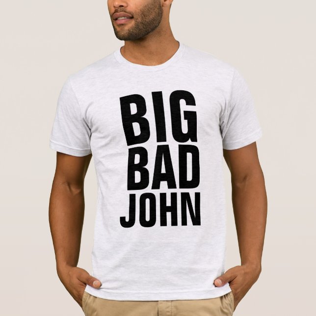 GRAN MAL JOHN, graciosas camisetas para hombres (Anverso)