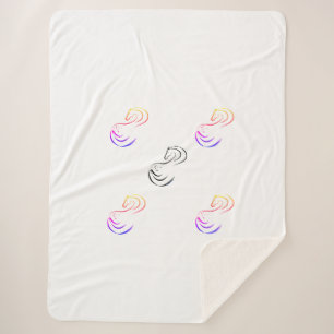 Gran manta de grano de lana